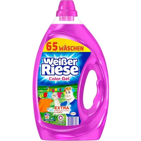 Течен перилен препарат Weisser Riese Color, 65 пранета, 3,25 л - eMAG.bg