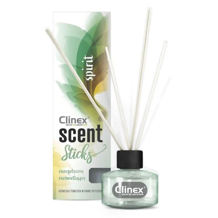 Clinex Scent Sticks Spirit - Szobai légfrissítő, 45ml, pálcikákkal