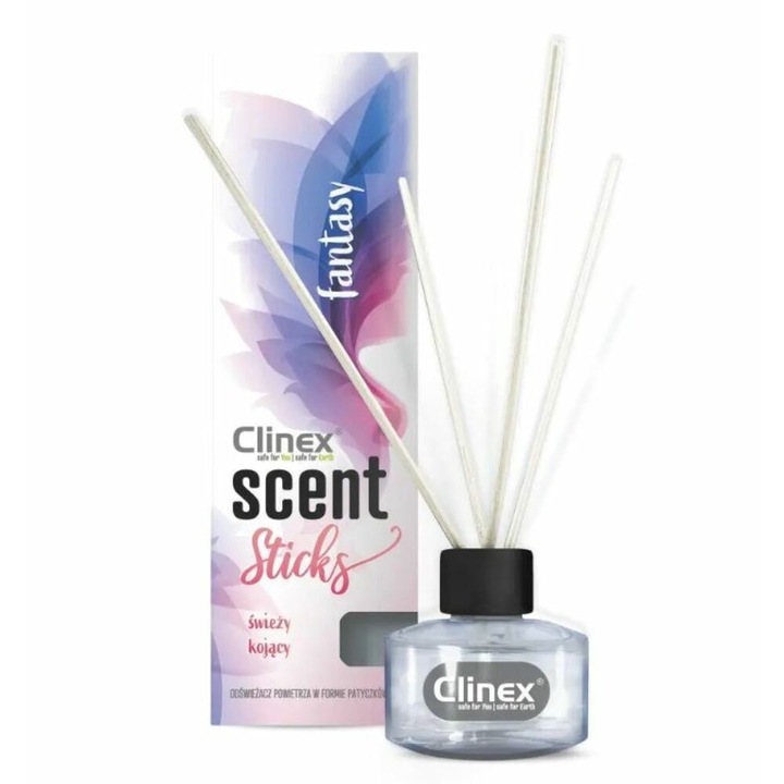 CLINEX Scent Sticks Fantasy szobafrissítő - 45ml, pálcikákkal