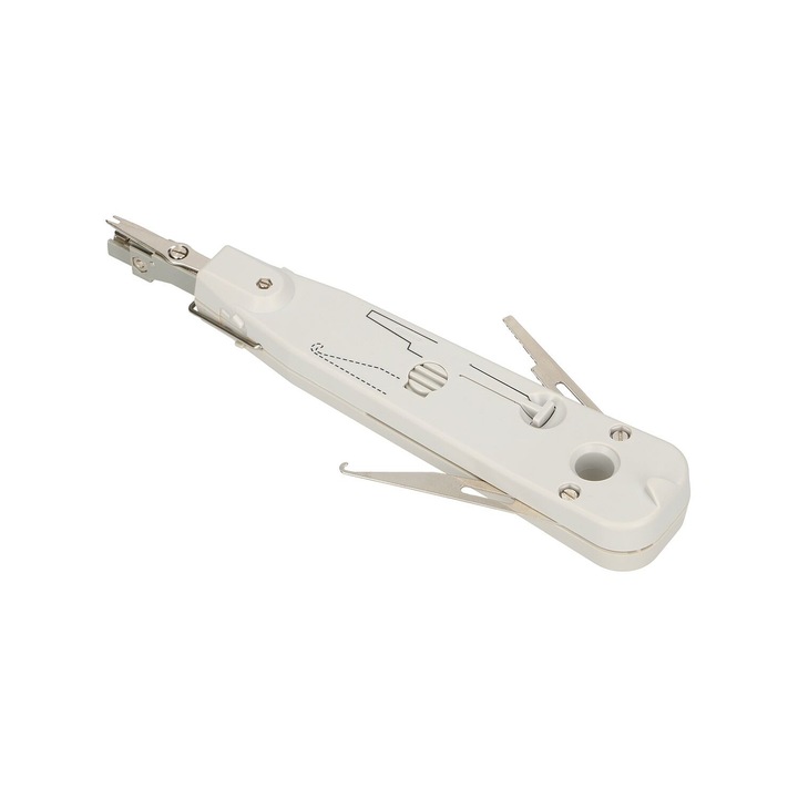 Cleste Extralink NT-T002 pentru sertizare tip Krone, cu mecanism de lovire si blocare, instrument profesional pentru cabluri de retea si telefonie, usor de utilizat, precis si durabil, ideal pentru instalatii si intretinere