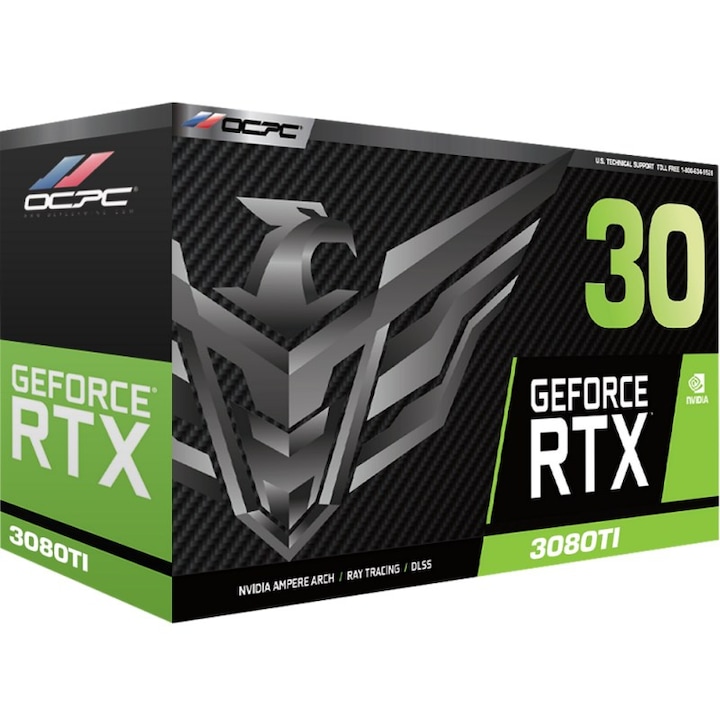 Placa grafica OCPC, GeForce, RTX 3080 TI, 12 GB, 3 Ventilatoare, Multicolor
