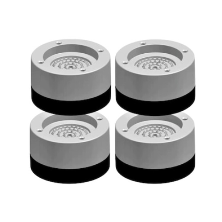 Set de 4 picioruse FOXMAG24, tampon anti-vibratie, suport anti-zgomot si antiderapante pentru masina de spalat