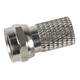 Conector F premium cu garnitura de protectie impotriva apei pentru cablu coaxial de diametru de 6,5 mm, 4317, Televes