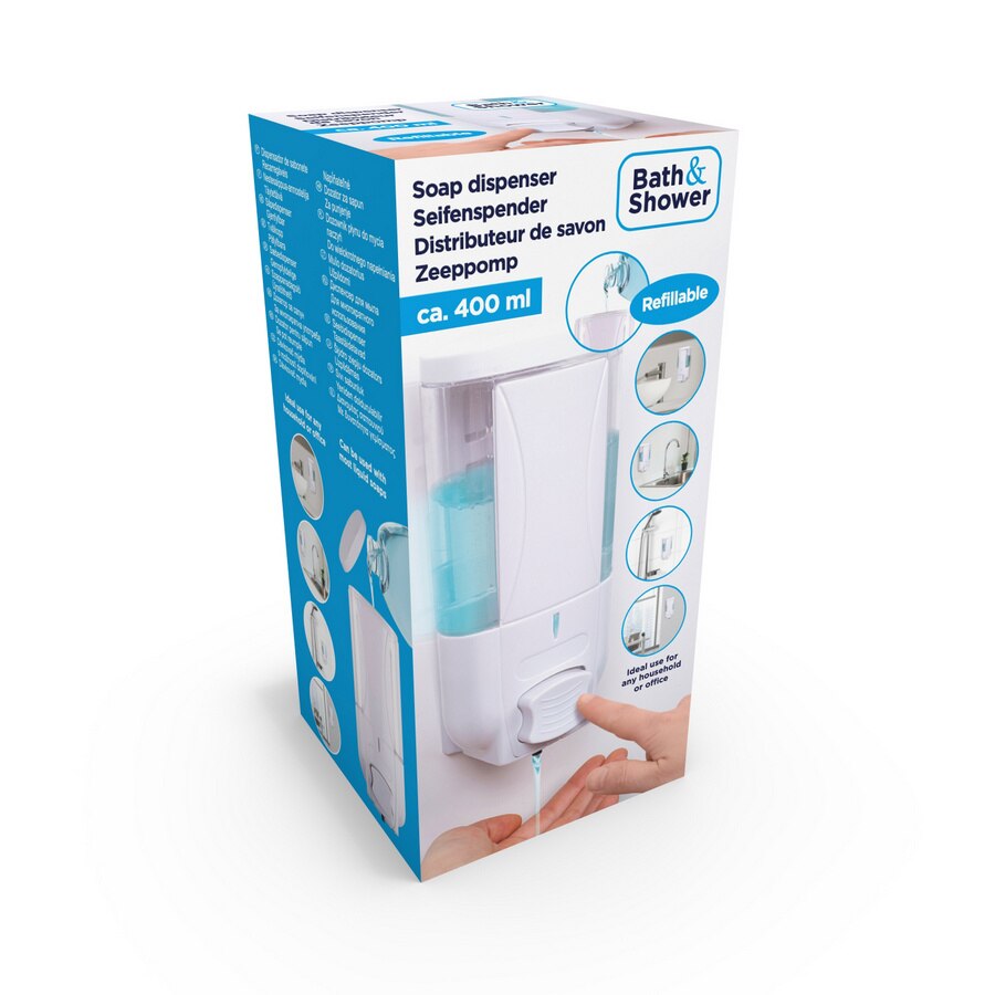 Dozator de sApun Bath&Shower, 400ml, de perete, 18x8x7cm