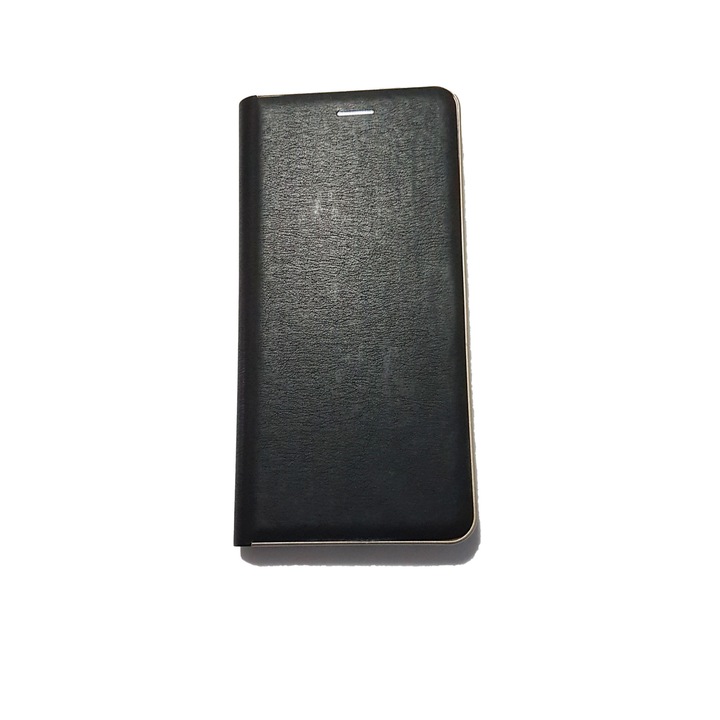 Калъф- книга за Huawei Y5p, Еко кожа, Retro Book, черен
