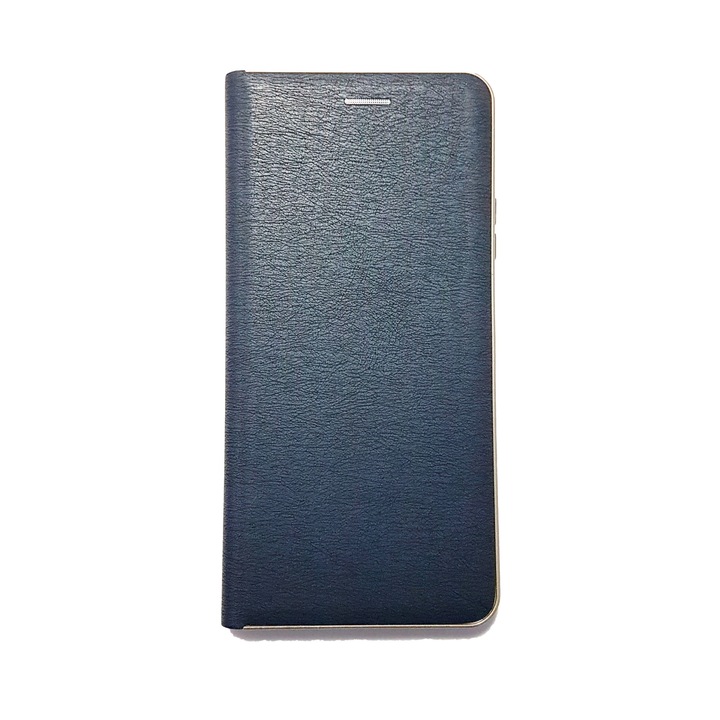 Калъф книжка за Huawei Y6p, Еко кожа, Retro Book, Navy Blue