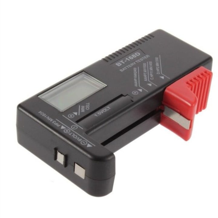 Tester universal BT-168D pentru baterii si acumulatori 1.5V - 9V