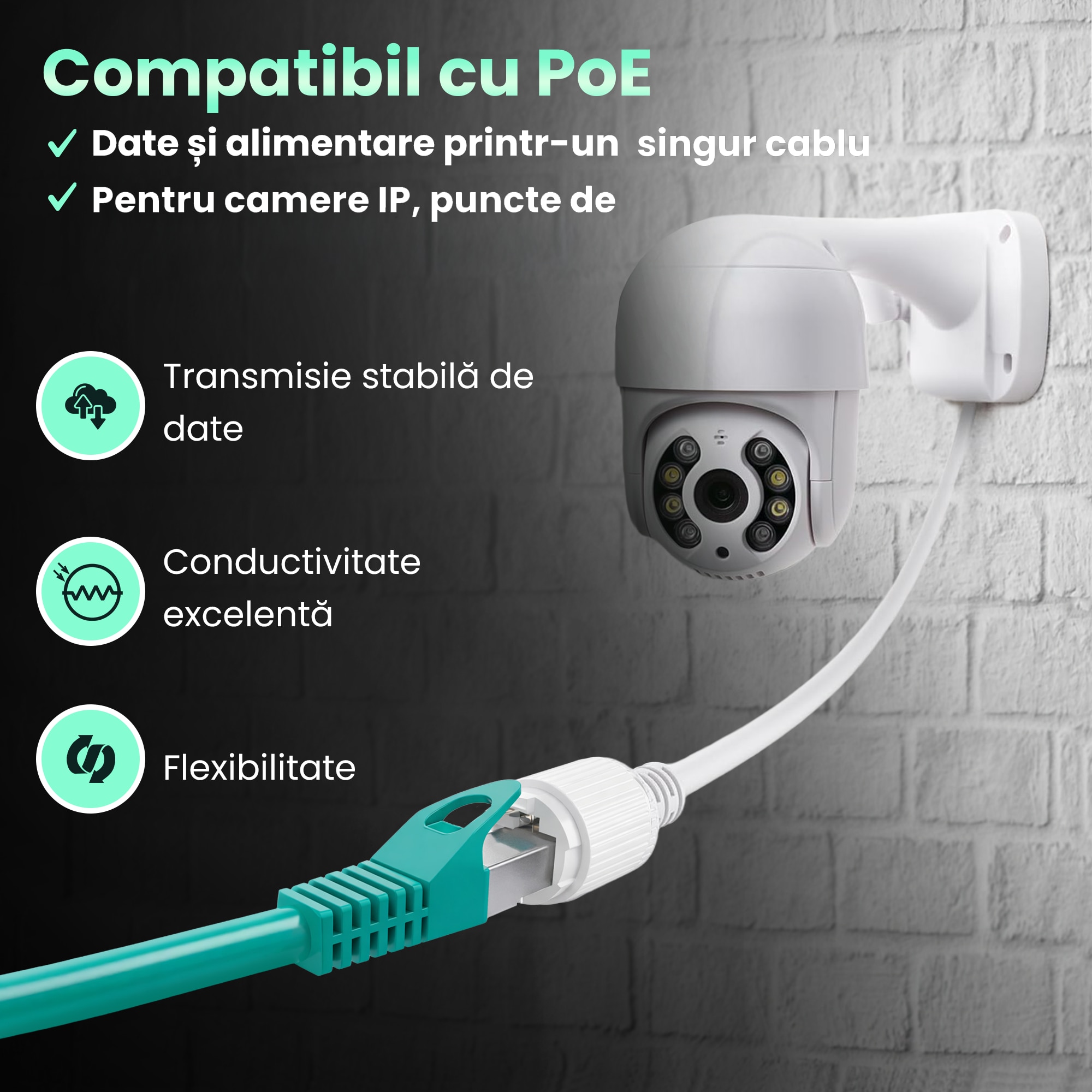 Cablu de retea Extralink Cat 7 S FTP 2 m 20G verde patchcord LAN din ...