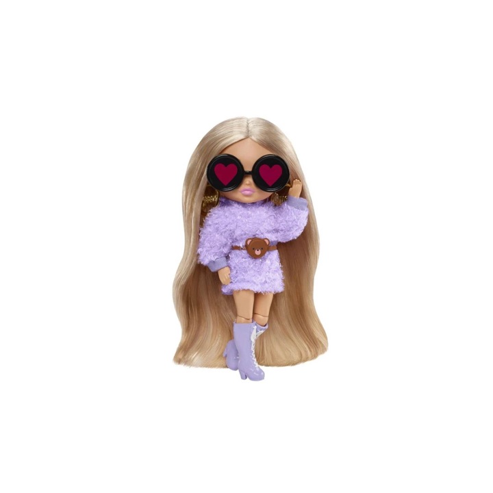 Papusa Mattel Barbie Extras Minis, 3+ ani, Mov