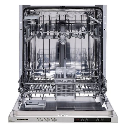 Masina de spalat vase incorporabila Heinner HDW-BI6613UE++, 13 seturi, 6 programe, Display LED, Aquasop, Clasa E, 60 cm