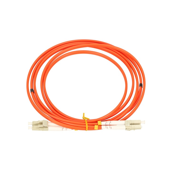Cablu de retea, Extralink, LC/UPC-LC/UPC, Multi-Mode OM2, Duplex, 50/125um, 3mm, 3 m, Portocaliu