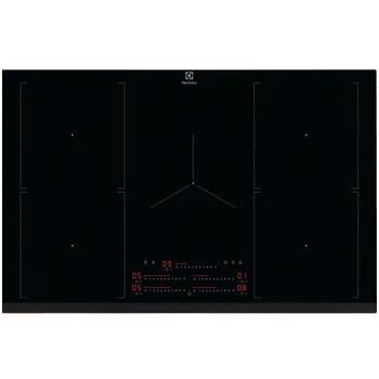 Plita incorporabila Electrolux EIV84550, Inductie, 5 zone de gatire, Control touch, Booster, Conectivitate hota, Timer, Oprire automata, 78 cm, Negru