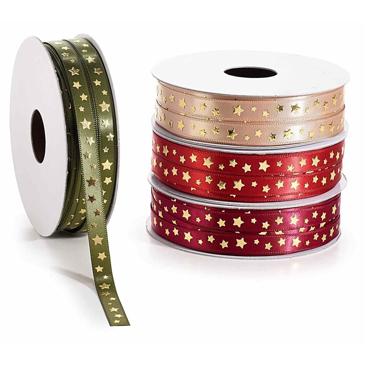 Set 4 role panglica satin 20 m x 1 cm