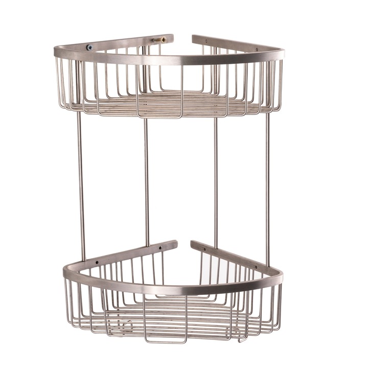 Etajera baie TRENDY’S, inox satinat