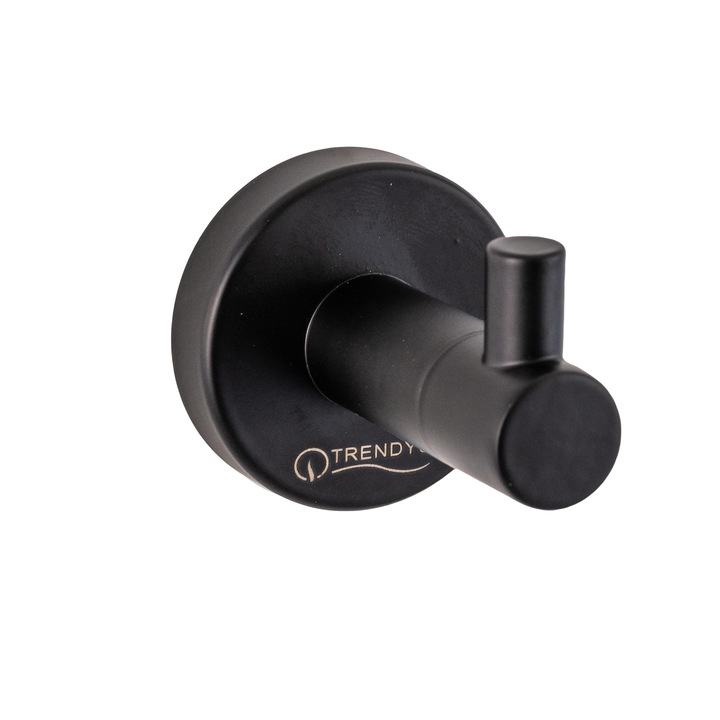 Cuier baie TRENDY’S, negru mat