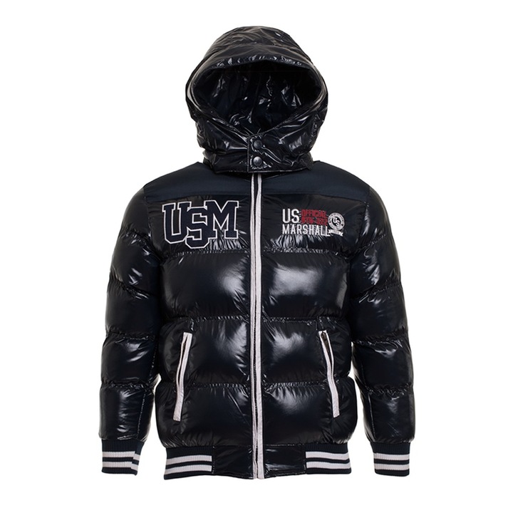 Geaca baieti US Mashall, Negru, 8 ani - 128 CM