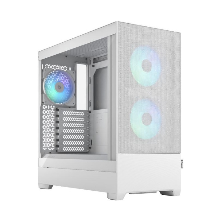 Fractal Design Pop Air táp nélküli ablakos ház RGB White TG Clear Tint - fehér (FD-C-POR1A-01) (FD-C-POR1A-01)