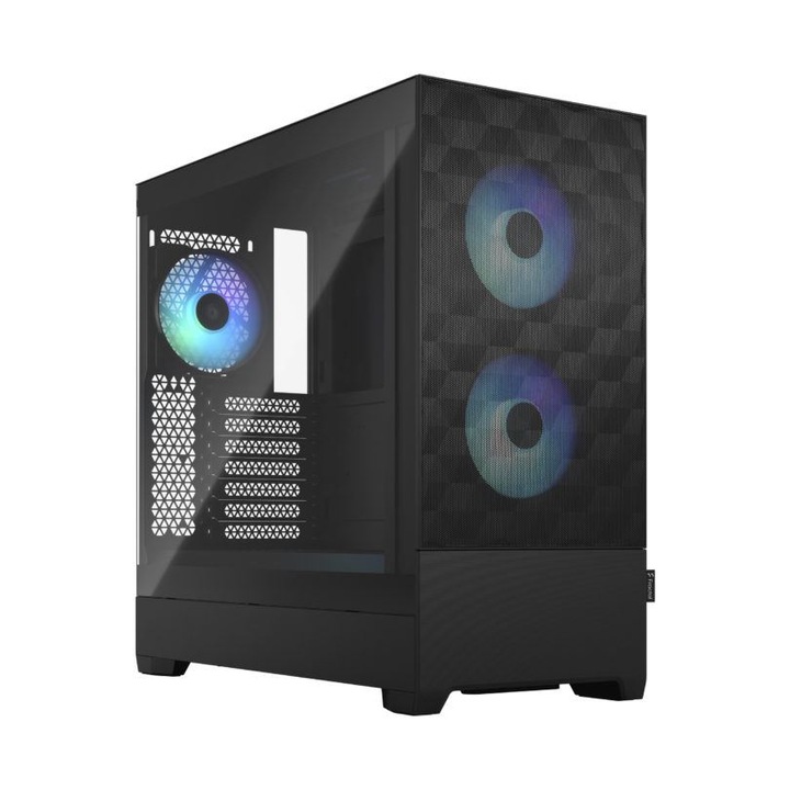 Fractal Design Pop Air táp nélküli ablakos ház RGB Black TG Clear Tint - fekete (FD-C-POR1A-06) (FD-C-POR1A-06)