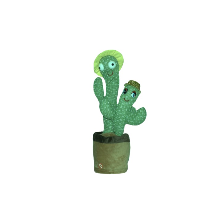 Jucarie interactiva, Cactus Vorbitor si dansator, din plus cu luminite si  cu cablu de incarcare