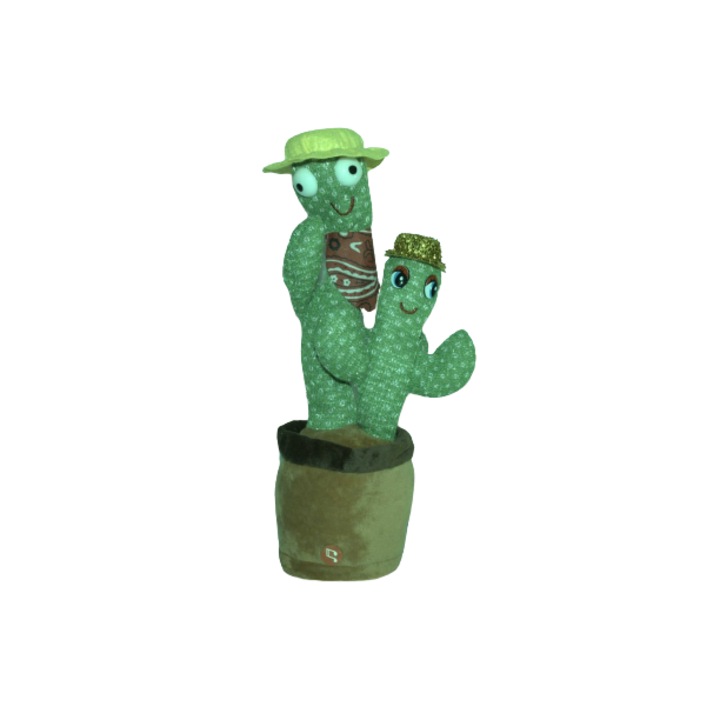 Jucarie interactiva, Cactus Vorbitor si dansator, din plus cu luminite si  cu cablu de incarcare