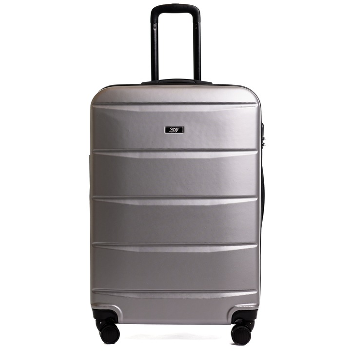Кабинна количка, My Luggage TOKIO, 55x34x25см, двойни колела, водоустойчив цип, цвят сив