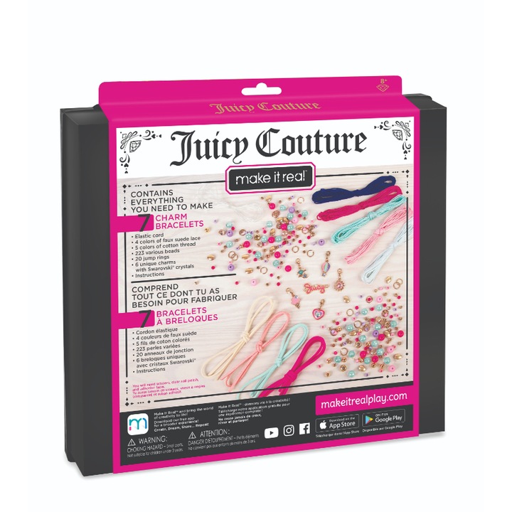 Set de facut bijuterii, Make it Real, Juicy Couture, Margele/Accesorii