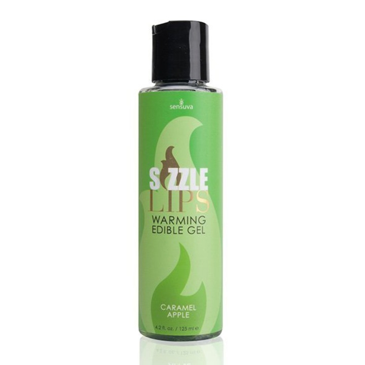 Lubrifiant stimulator Sensuva, Comestibil, Efect de incalzire, Mar / Caramel, 125 ml