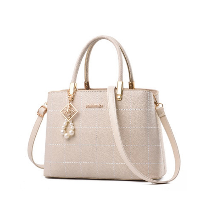 Dollcini, Női kézitáska, Stílusos női táska, PU bőr táska, Alkalmi, Táska, Nőknek/Utazás/Dolgozni/Hétköznapokra, 424842_new01, Fehér