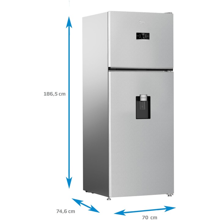 Frigider Beko B5RDNE504LDM – dozator apă slim