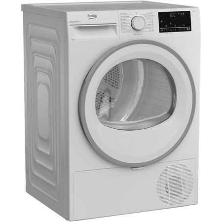 Uscator de rufe Beko B3T68110, Condensare, 8 kg, 15 programe, Clasa B, Optisense, Aquawave, Alb