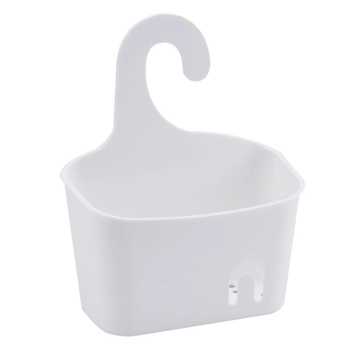 Etajera dus Easy, 20 x 10 x 25 cm, 1 raft, alb