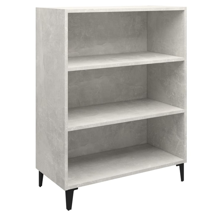 vidaXL betonszürke szerelt fa tálalószekrény 69,5 x 32,5 x 90 cm 812253