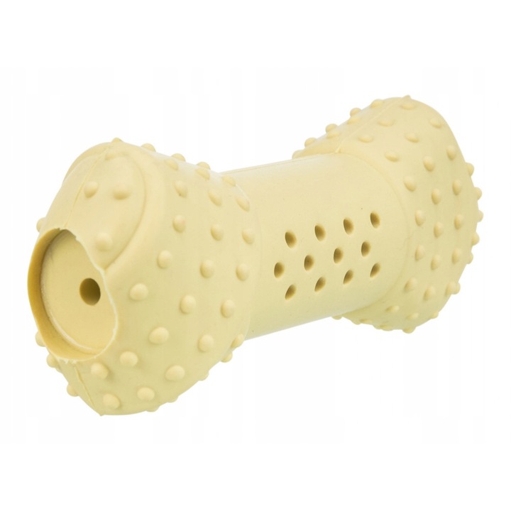 Jucarie Interactiva Pentru Caini, Trixie, Miscare, 10 cm, Cauciuc, Galben