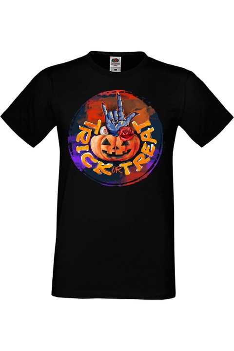 Férfi póló Mindenszentek Halloween Tralala ajándék Halloween Halloween 04, Fekete