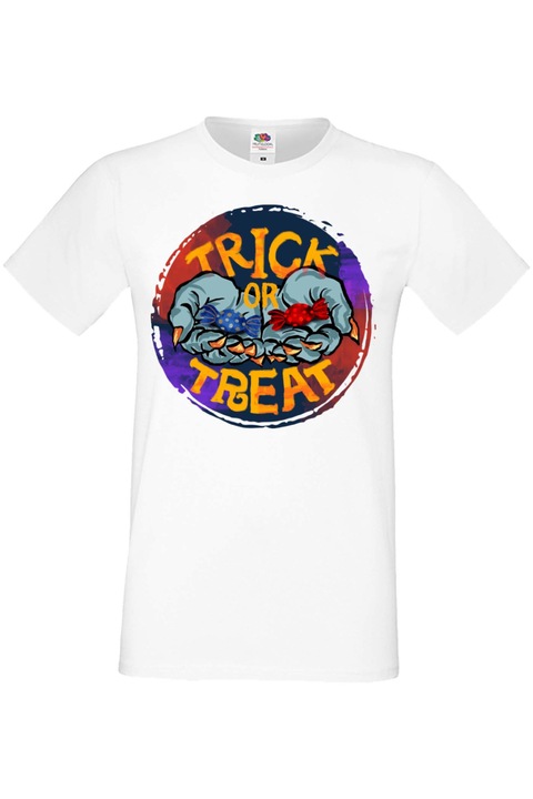 Férfi póló Mindenszentek Halloween Tralala ajándék Halloween Halloween 05, Fehér