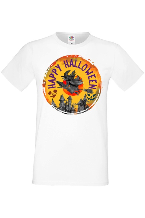 Férfi póló Mindenszentek Halloween Tralala ajándék Halloween Halloween 08, Fehér