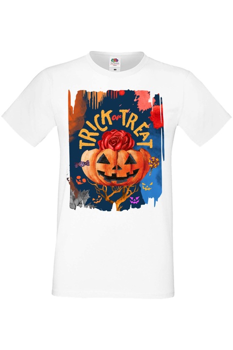 Férfi póló Mindenszentek Halloween Tralala ajándék Halloween Halloween 10, Fehér