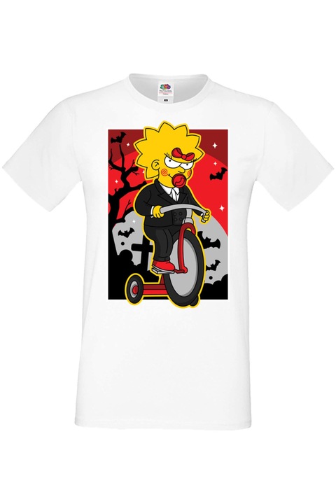 Férfi póló Mindenszentek Halloween Tralala ajándékHalloween The Simpsons Maggie Simpson 02, Fehér