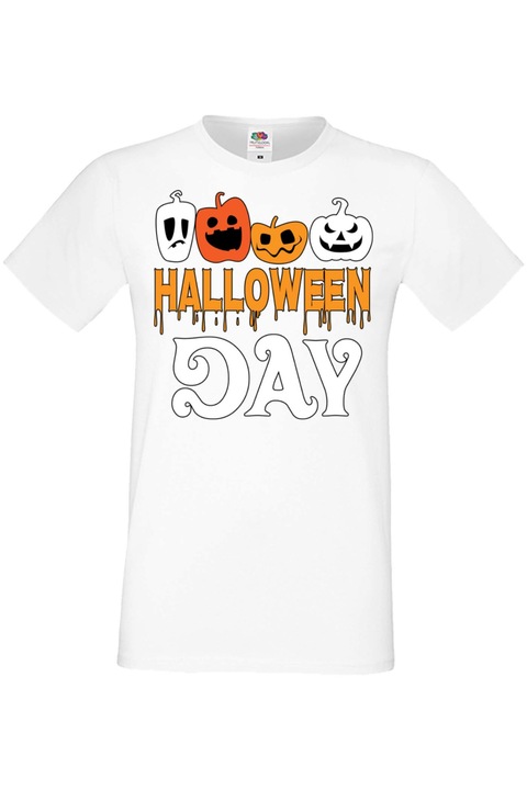 Férfi póló Mindenszentek Halloween Tralala ajándék Halloween Halloween Day, Fehér