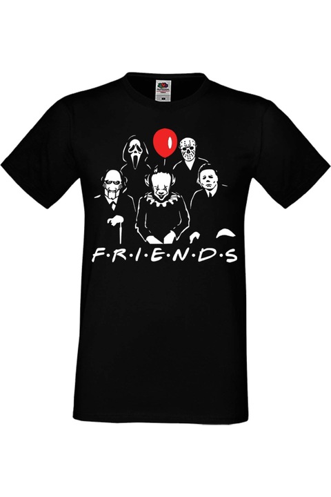 Férfi póló Mindenszentek Halloween Tralala ajándék Halloween Friends Halloween, Fekete