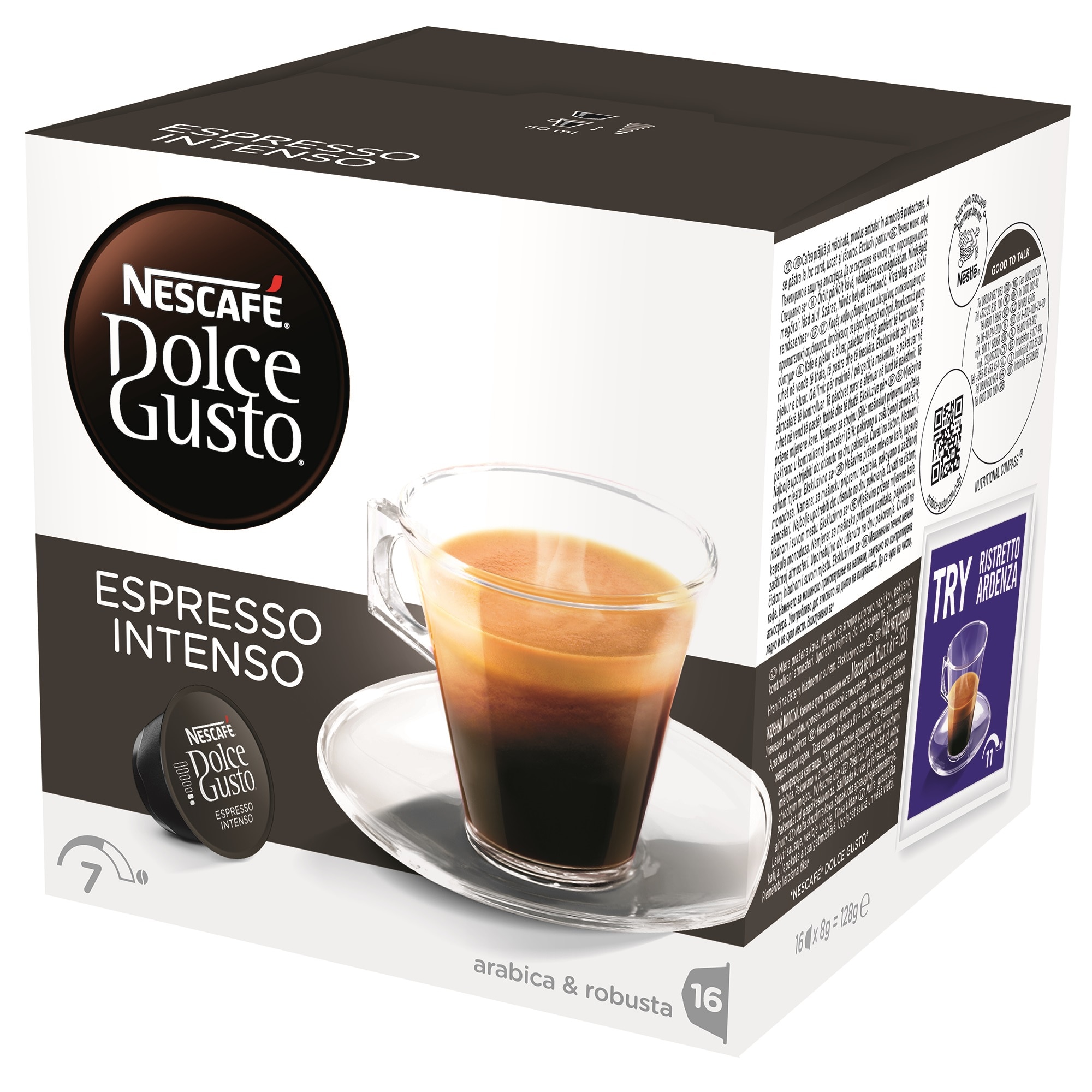 Capsule Nescafé Dolce Gusto, Espresso Intenso, 16 Capsule