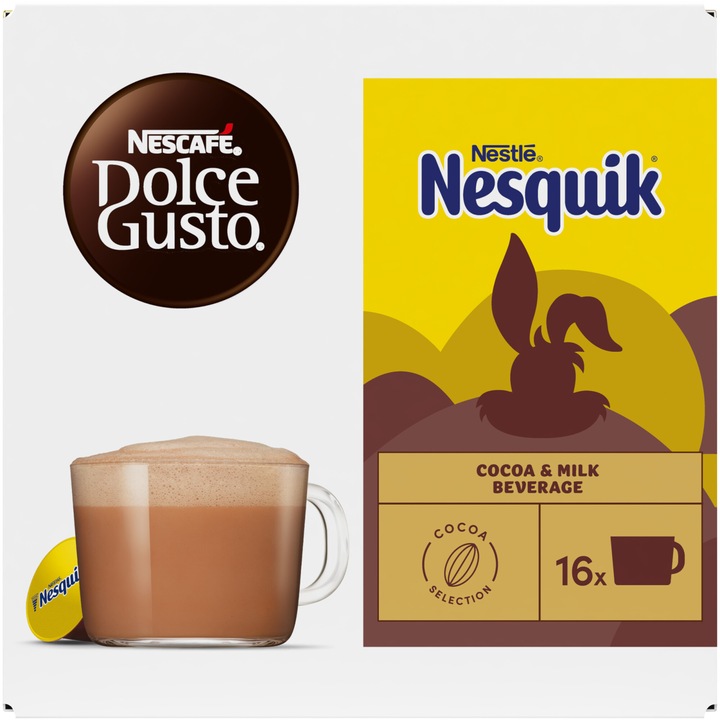 Капсули Nescafé Dolce Gusto Nesquik Chocolate, 16 капсули, 256 г