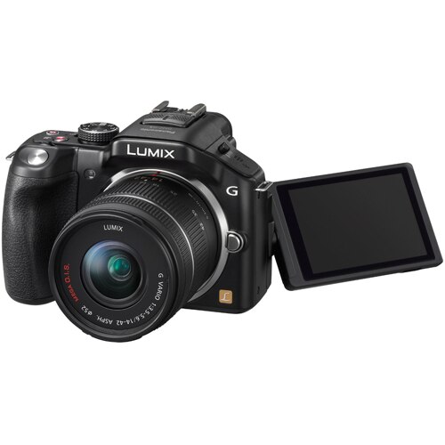 Panasonic DMC-G5, 16MP, Black + Obiectiv 14-42mm, Black - eMAG.ro