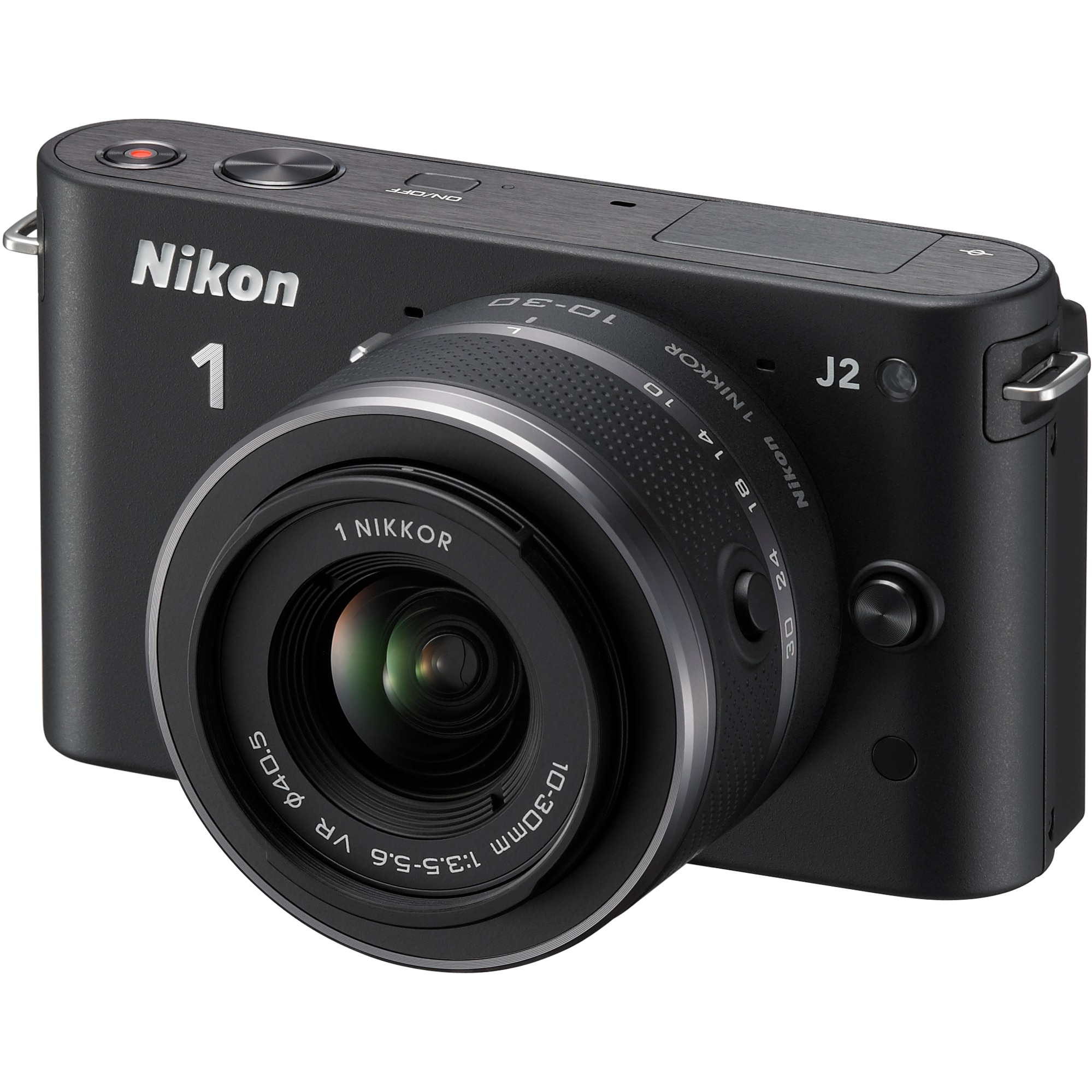 Aparat foto Mirrorless Nikon 1 J2, 10.1MP, Black + Obiectiv 10
