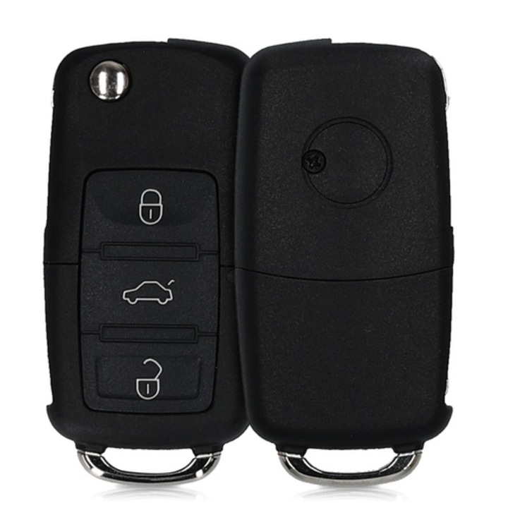 Carcasa Cheie pentru VW/Skoda/Seat, 3 Butoane, Plastic, Negru, 48222.01