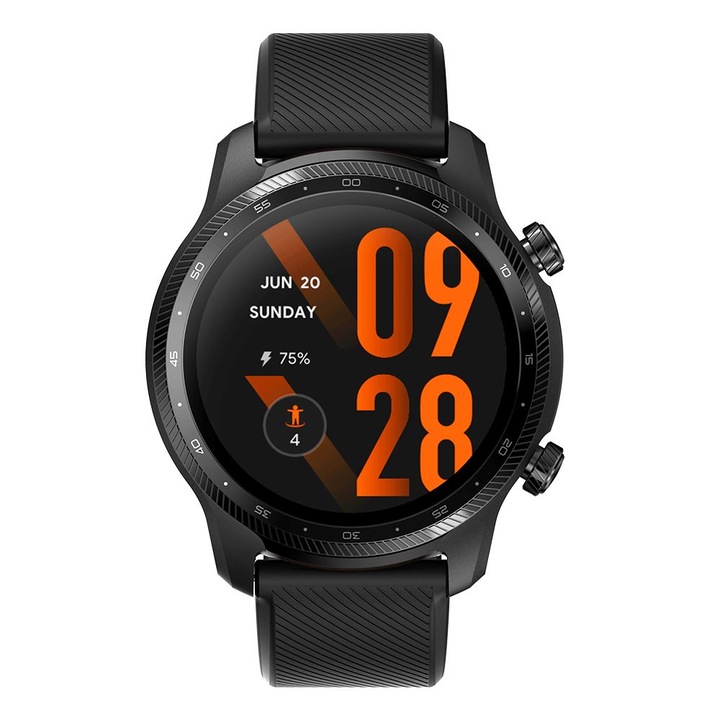 Часовник Mobvoi TicWatch Pro 3 Ultra, Smart, GPS, IP68, Черен