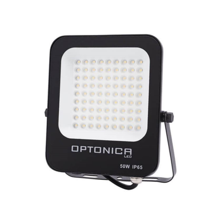 Optonica LED reflektor 50W kültéri hideg fehér fekete (FL50-B3 / 5730) (o5730)