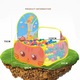 Loc de joaca copii, Ronyes, Piscina pentru bile, Poliester, 120cm, Galben