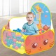 Loc de joaca copii, Ronyes, Piscina pentru bile, Poliester, 120cm, Galben