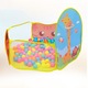 Loc de joaca copii, Ronyes, Piscina pentru bile, Poliester, 120cm, Galben